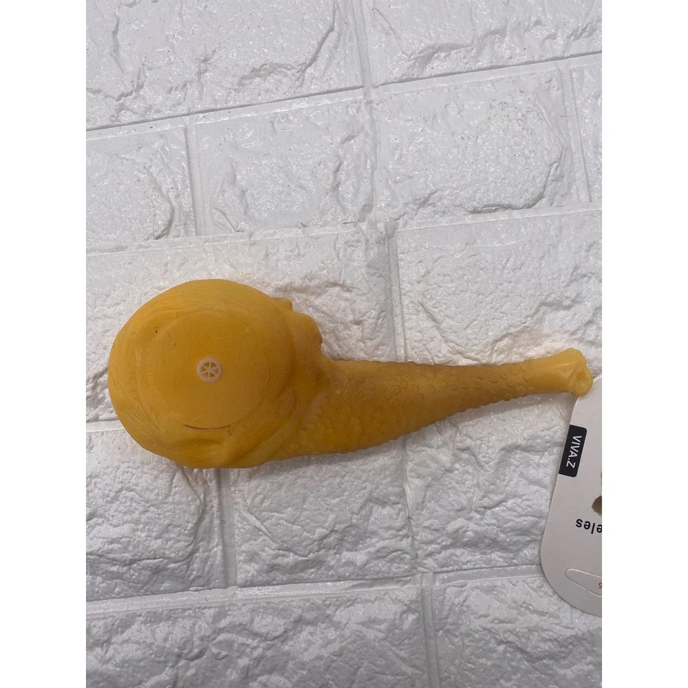 Viva-Z Rubber‎ Squeaky Chicken Pet Toy Durable & Fun Yellow 9